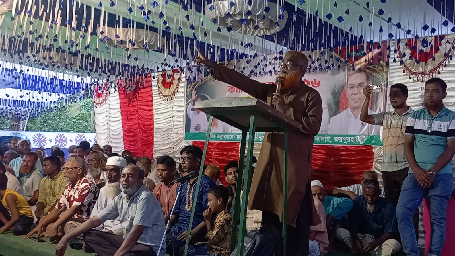 কালাইয়ে চেয়ারম্যান পদপ্রার্থী দুলালের কর্মী সমাবেশ