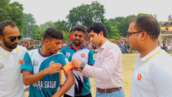বগুড়ায় জুলাই শহীদ স্মৃতি জেলা প্রশাসক গোল্ডকাপ ফুটবল টুর্নামেন্টে সদর উপজেলার দাপুটে জয়