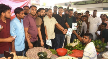 বগুড়ায় ধানের শীষে ভোট চেয়ে জেলা  ছাত্রদলের গণসংযোগ ও প্রচারণা মিছিল