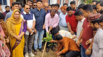 সরকারি আজিজুল হক কলেজ ছাত্রদলের উদ্যোগে বৃক্ষরোপণ কর্মসূচি