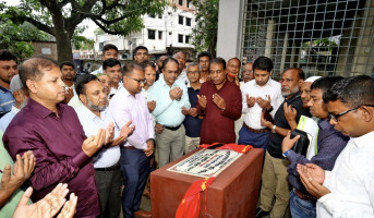 বগুড়ায় রাজাপুর-সাবগ্রাম ইউনিয়ন ভূমি অফিসের ভবন নির্মাণ কাজের উদ্বোধন