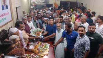 বগুড়া মহানগর বিএনপির আংশিক কমিটির নেতৃবৃন্দকে ফুলেল শুভেচ্ছা