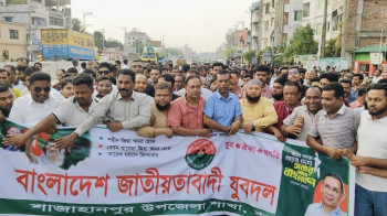 বগুড়ায় শাজাহানপুর উপজেলা যুবদলের কমিটিকে স্বাগত জানিয়ে আনন্দ মিছিল
