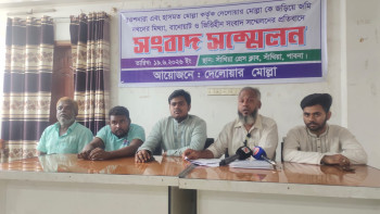 সাঁথিয়ায় নিঃসন্তান ব্যক্তির সম্পত্তি নিয়ে পাল্টাপাল্টি সংবাদ সম্মেলন