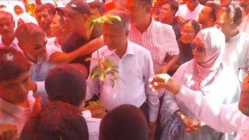 জয়পুরহাটে শিক্ষার্থীদের মাঝে গাছের চারা বিতরণ করেন প্রতিমন্ত্রী আব্দুল বারী