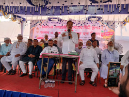 কালীগঞ্জে কলিকুটি নাজিমিয়া মদিনাতুল উলুম দাখিল মাদ্রাসার চারতলা একাডেমিক ভবনের ভিত্তি স্থাপন